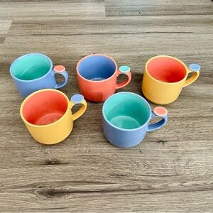 Vintage Lindt Stymeist "Colorways" Thumbprint Mugs 2 Left!